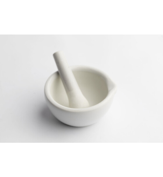 PORCELAIN MORTAR WITH PESTLE 100MM