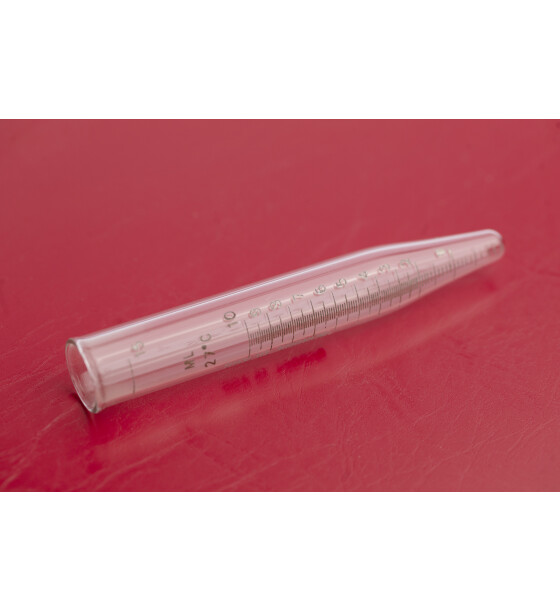 Transparent plastic dropper for laboratories 10 ml