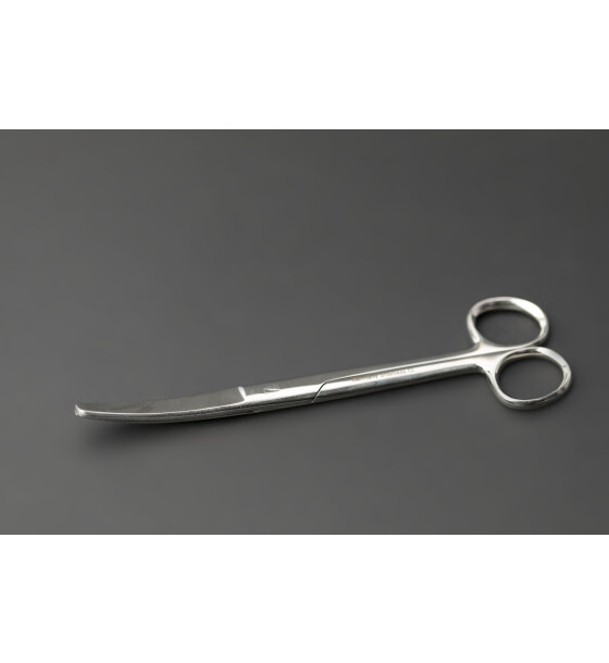 Precision surgical suture scissors curved 17