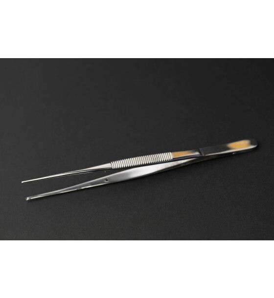 Surgical suture forceps str with tooth