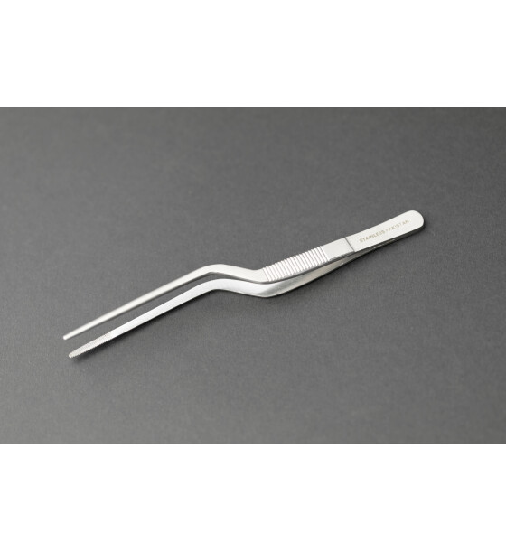offset tweezers for kitchen cooking