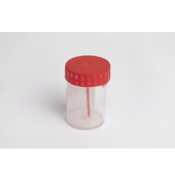 Biomaterial cap with a spoon, -sterile, disposable 120 ml