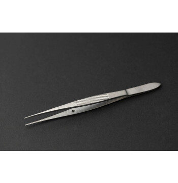 Surgical suture forceps curved 22